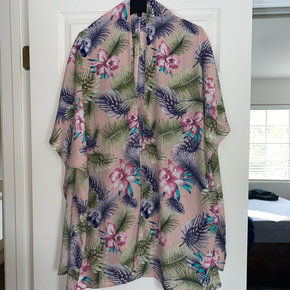 Juniper Blu Floral Kimono Swim Cover Up